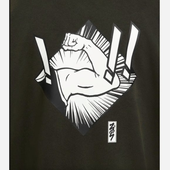 Jordan Dri-FIT Zion Anime Nike Men's Performance Hoodie Black White - Picture 6 of 11